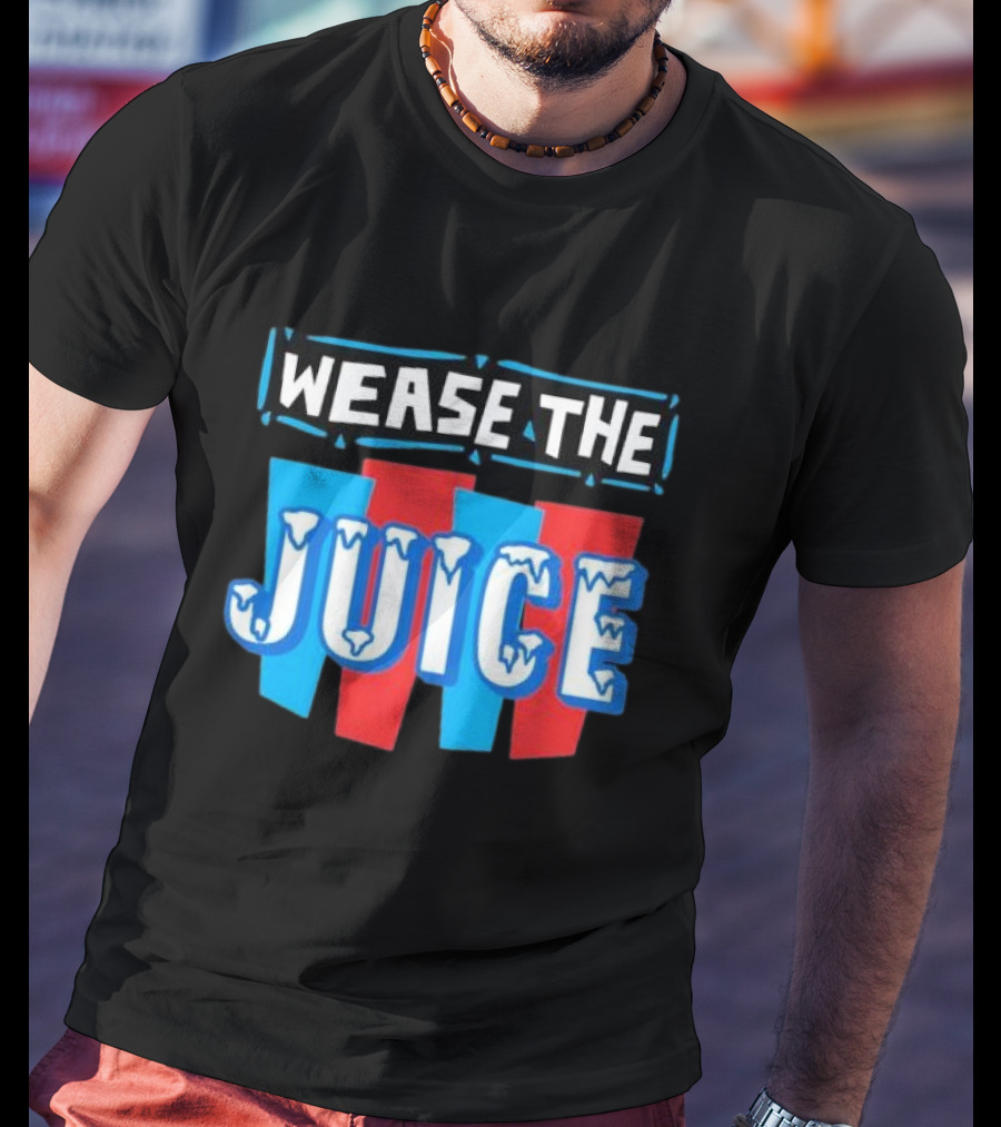 Wease The Juice 90s Style Retro Text T-Shirt