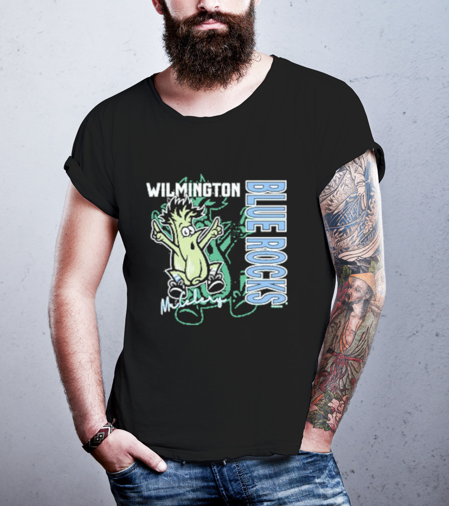 Wilmington Blue Rocks Mr. Celery Character T-Shirt