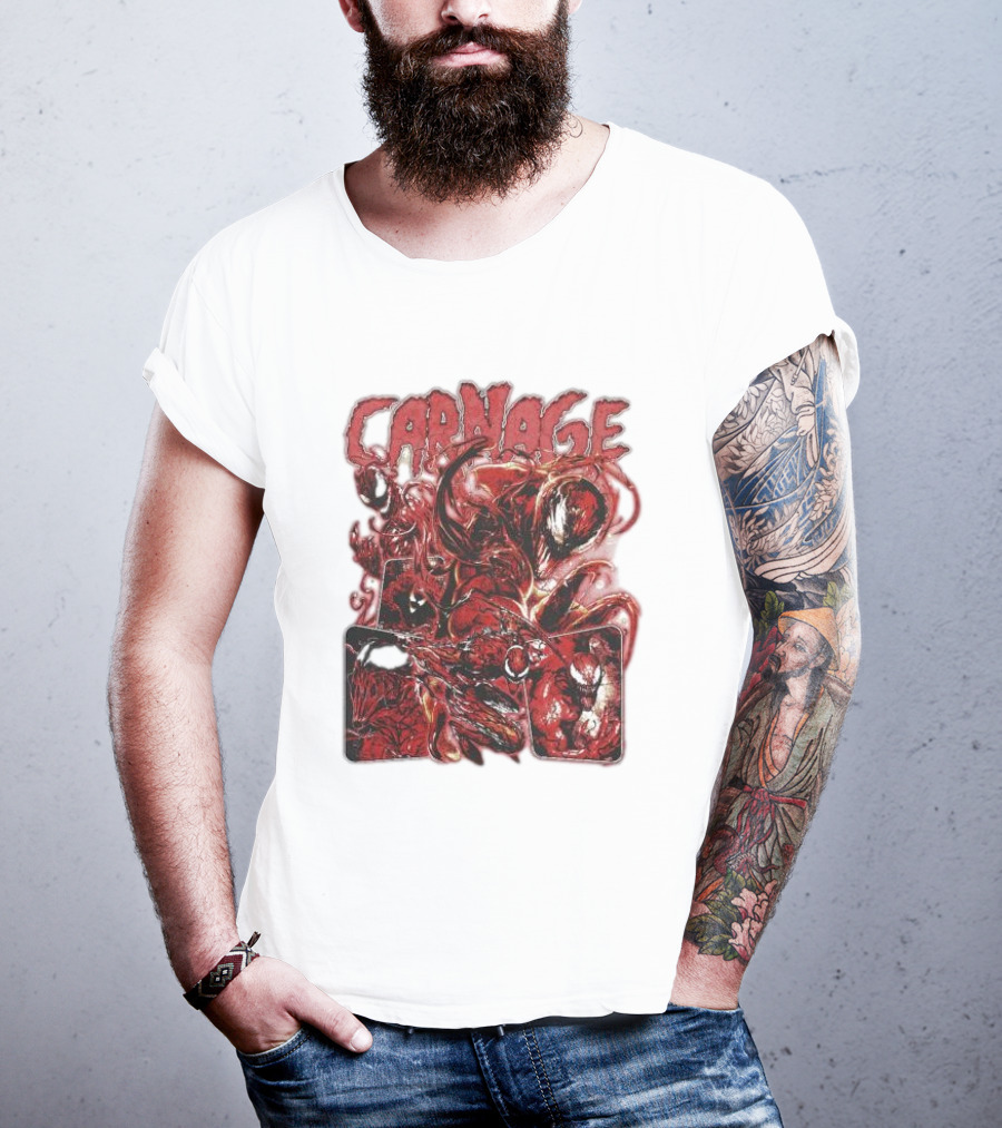 Carnage Supervillain Comic Panel T-Shirt