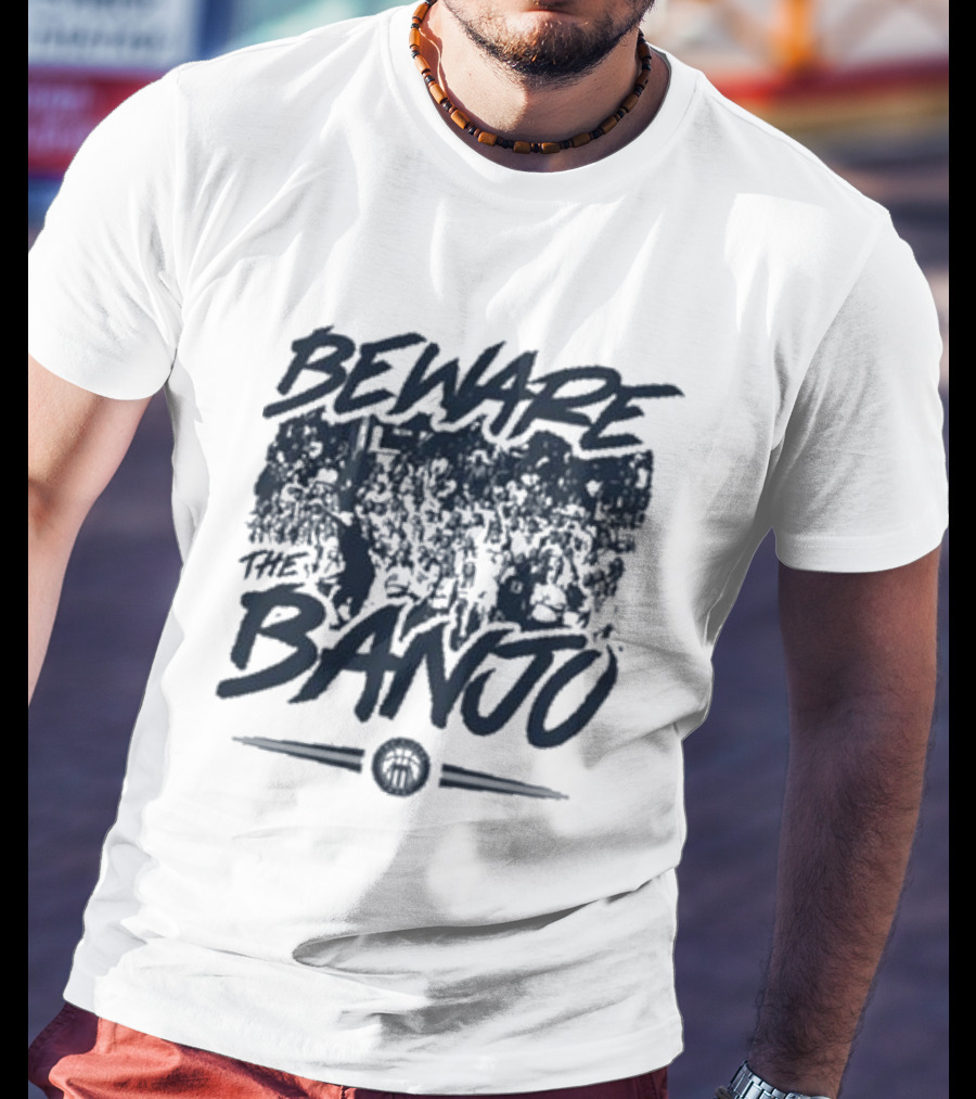 Two Rivers Trust Beware The Banjo Basketball Warning T-Shirt