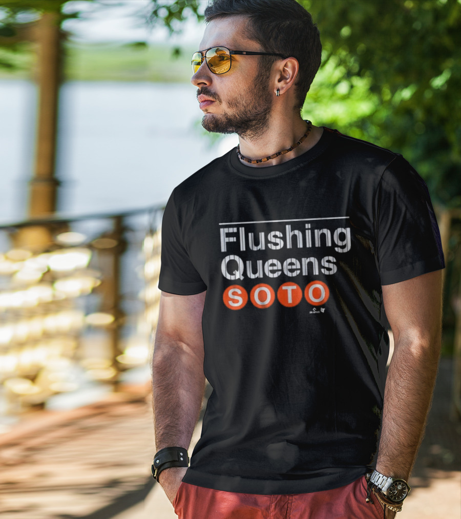 Flushing Queens Soto Subway Platform Sign T-Shirt