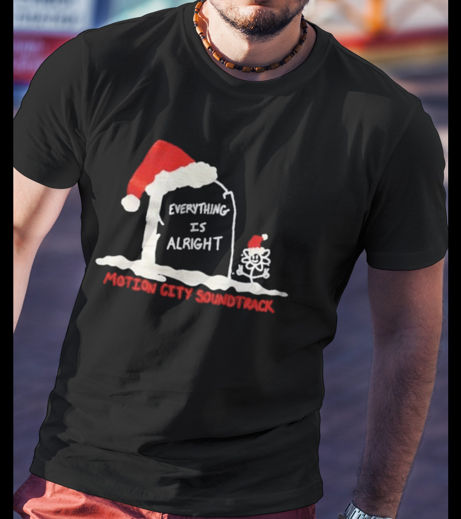 Motion City Soundtrack Everything Is Alright Santa Gravestone T-Shirt