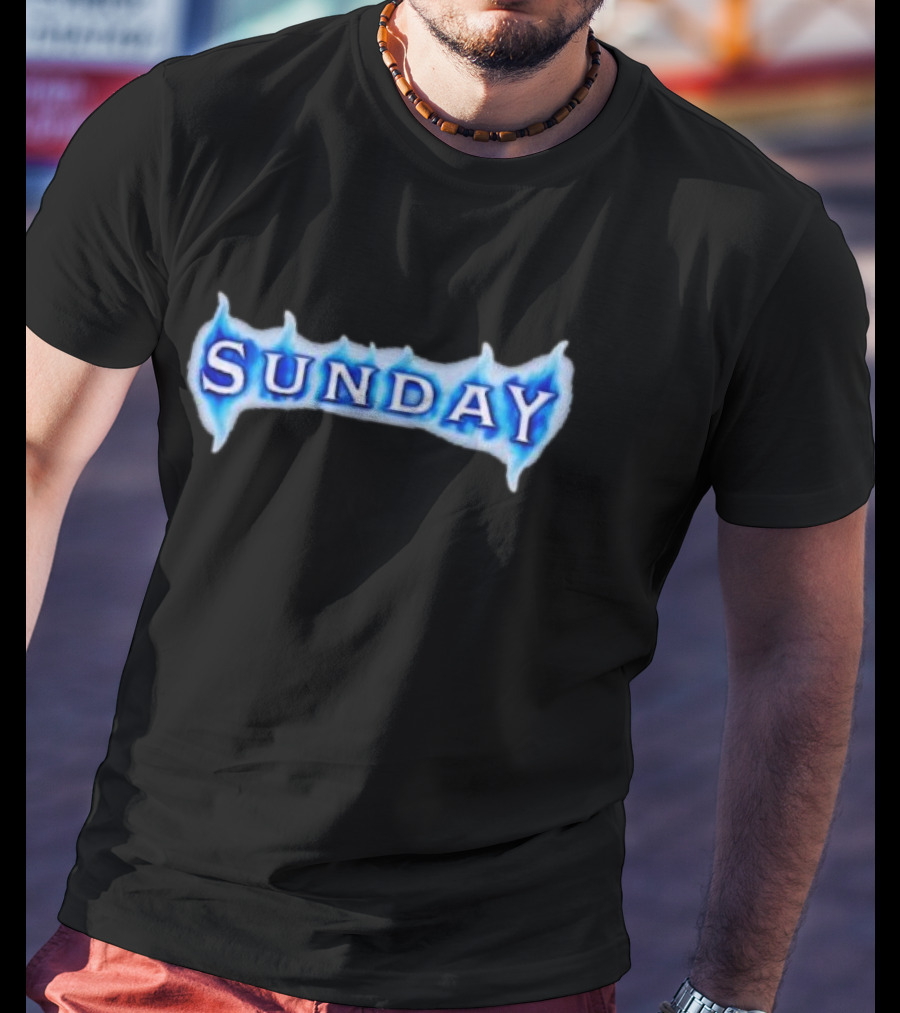 Sunday Ice Blue Flame T-Shirt