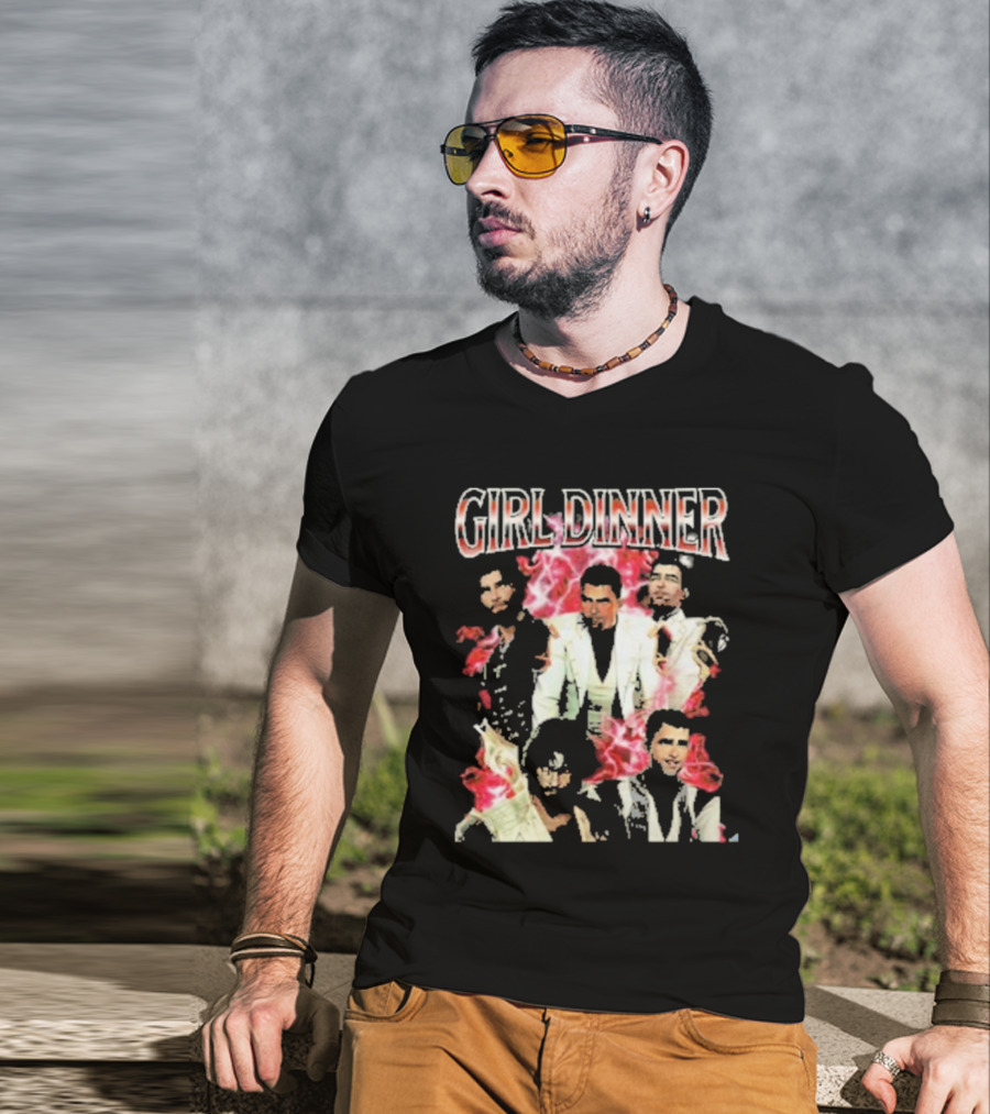 Girl Dinner Jayce Arcane Vaporwave Style Multicolor Figures T-Shirt