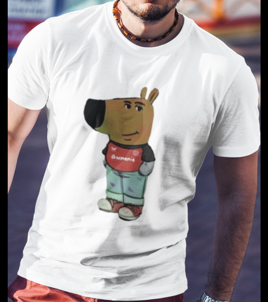 Chill Guy Dog Bayer 04 Leverkusen Mascot Wearing Red Black T-Shirt