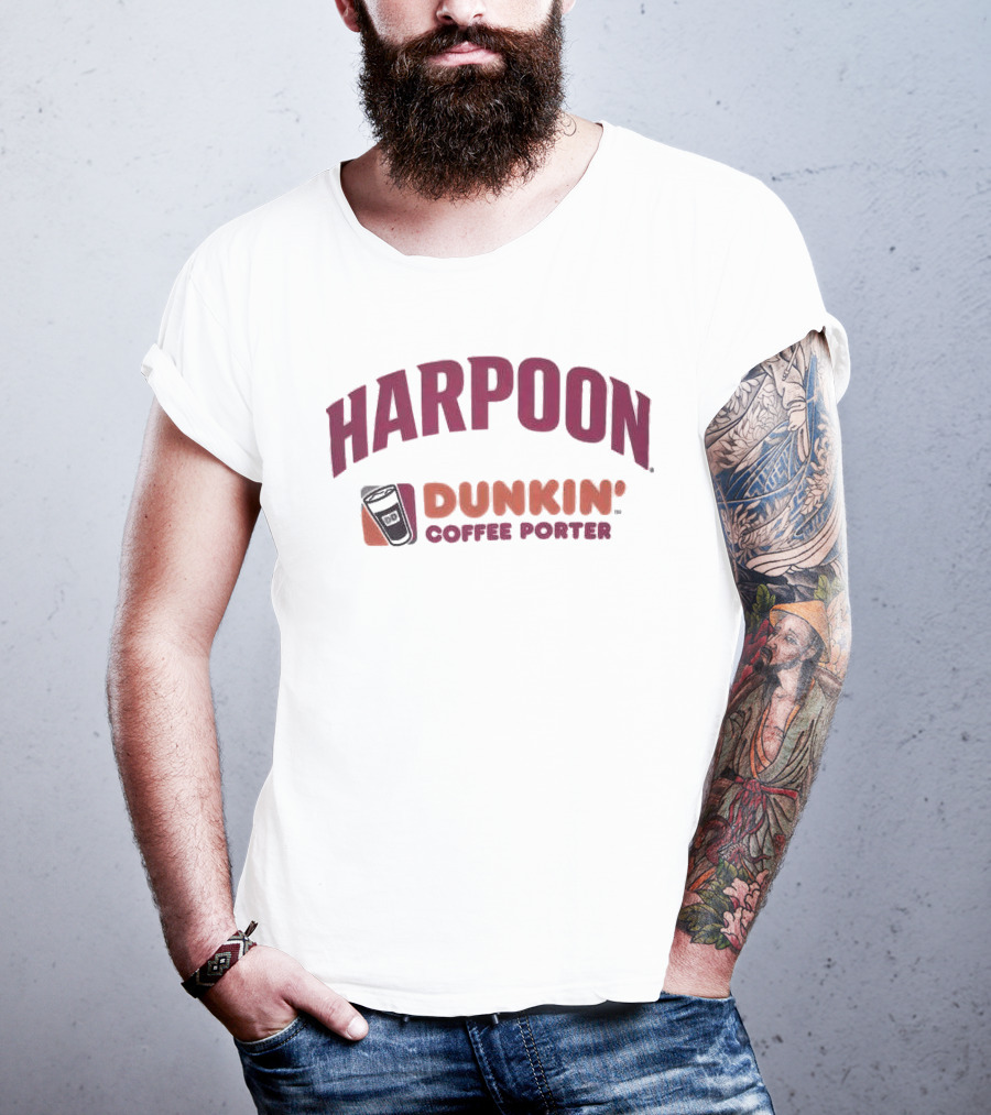 HARPOON Dunkin' Coffee Porter Collaboration T-Shirt