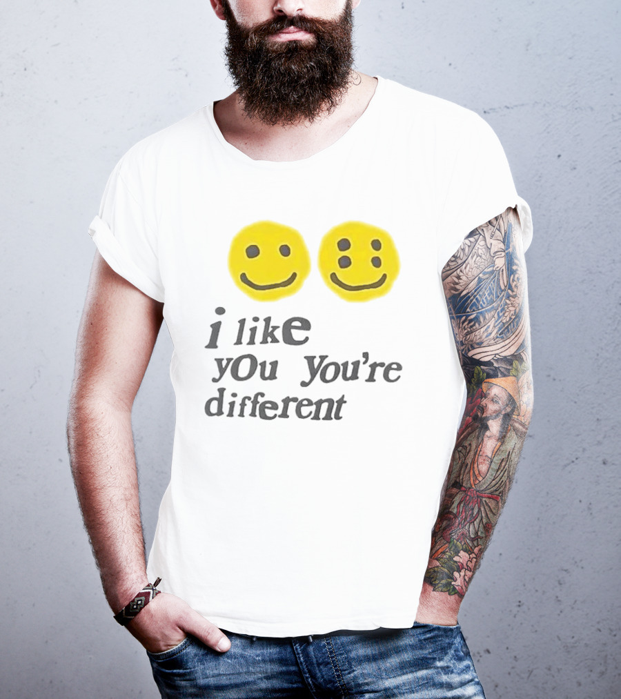 Cactus Plant Flea Market I Like You You're Different Smiley Faces T-Shirt