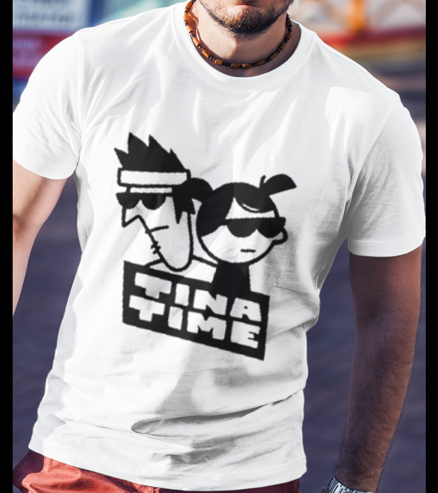 Tina Time Cool Cartoon Duo With Sunglasses T-Shirt