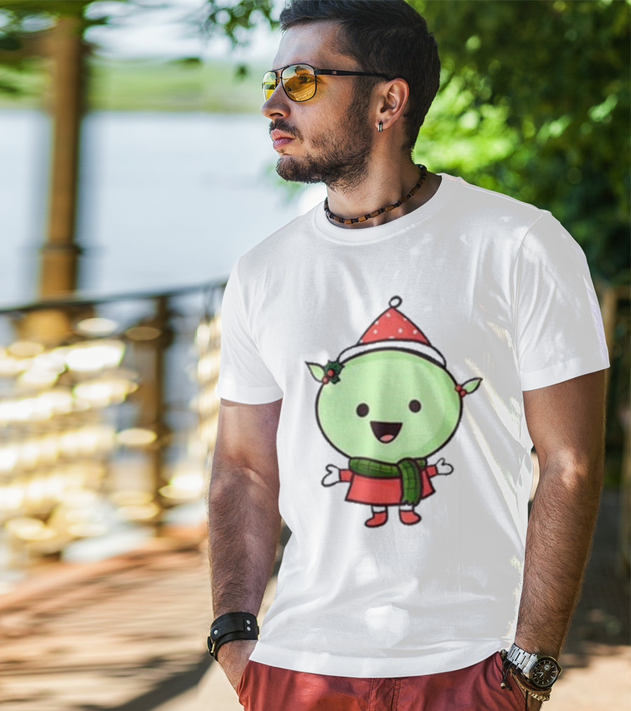 Nanalan Christmas Mona Festive Holiday Character T-Shirt