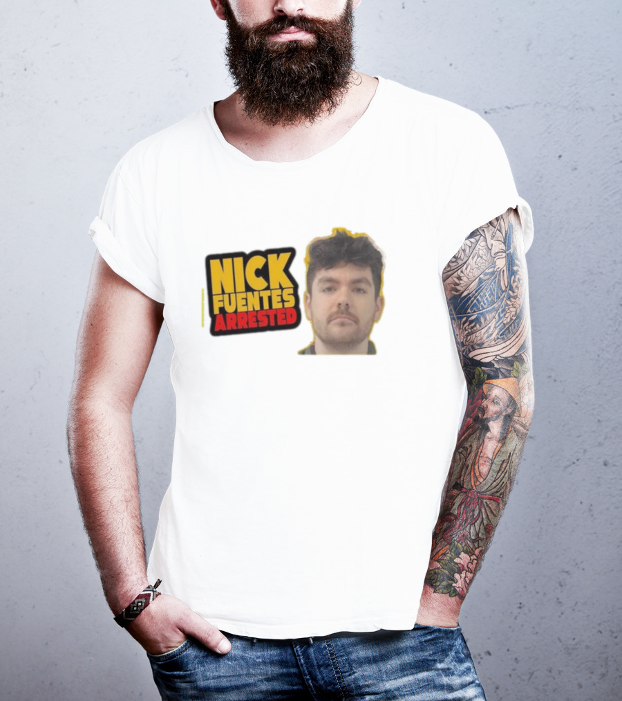 Nick Fuentes Arrested Mugshot T-Shirt