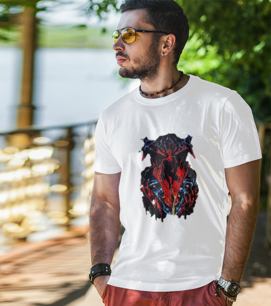 Revocation Nihilistic Violence Album Art Two Colossal Colorful Faces T-Shirt