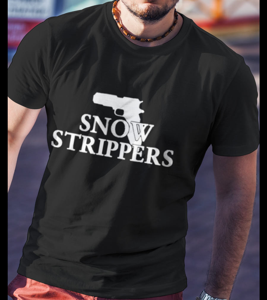 Snow Strippers Gun Icon T-Shirt