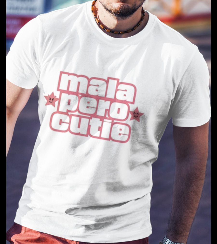 Emilia Mernes Mala Pero Cutie With Star Faces T-Shirt