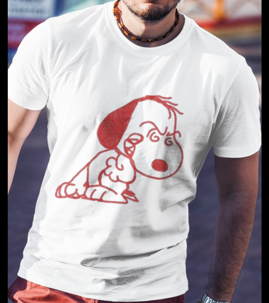 Evil Angry Snoopy Drawing T-Shirt
