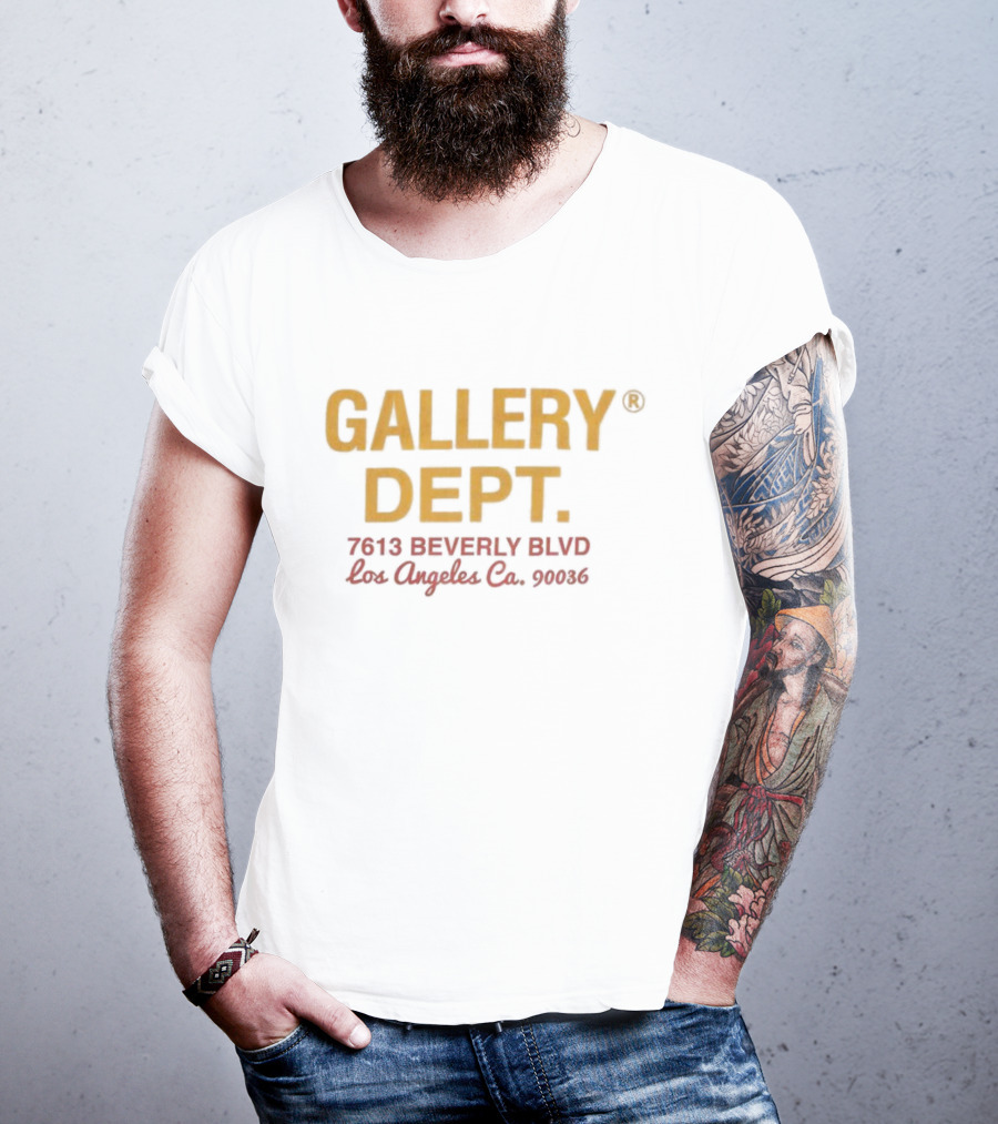 GALLERY DEPT 7613 BEVERLY BLVD Los Angeles Co. 90036 T-Shirt