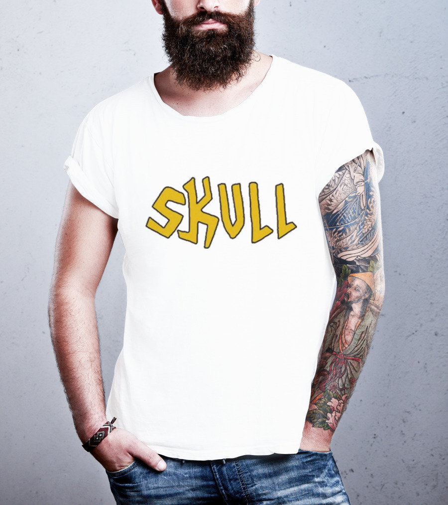 Saturday Night Live Butthead Skull Text T-Shirt