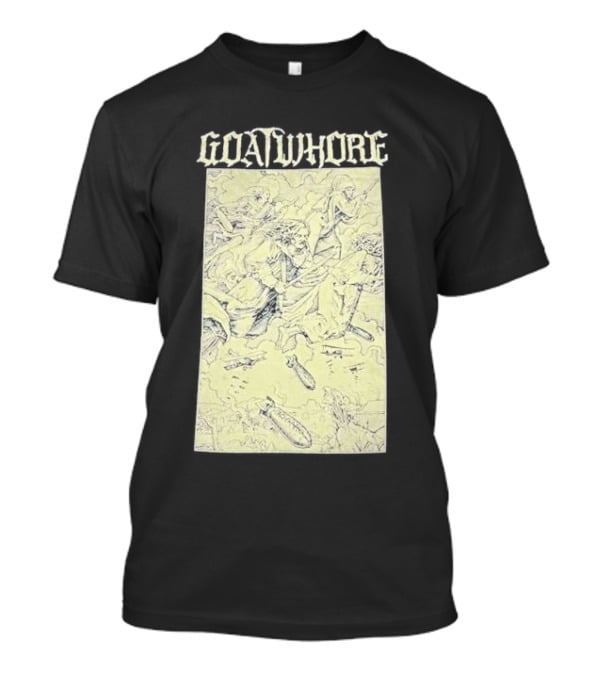 Goatwhore Band Illustration With Mythical Figures And Creatures T-Shirt