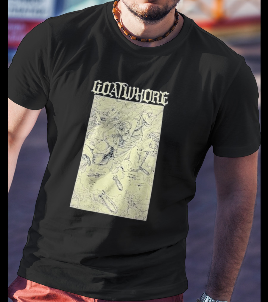 Goatwhore Band Illustration With Mythical Figures And Creatures T-Shirt