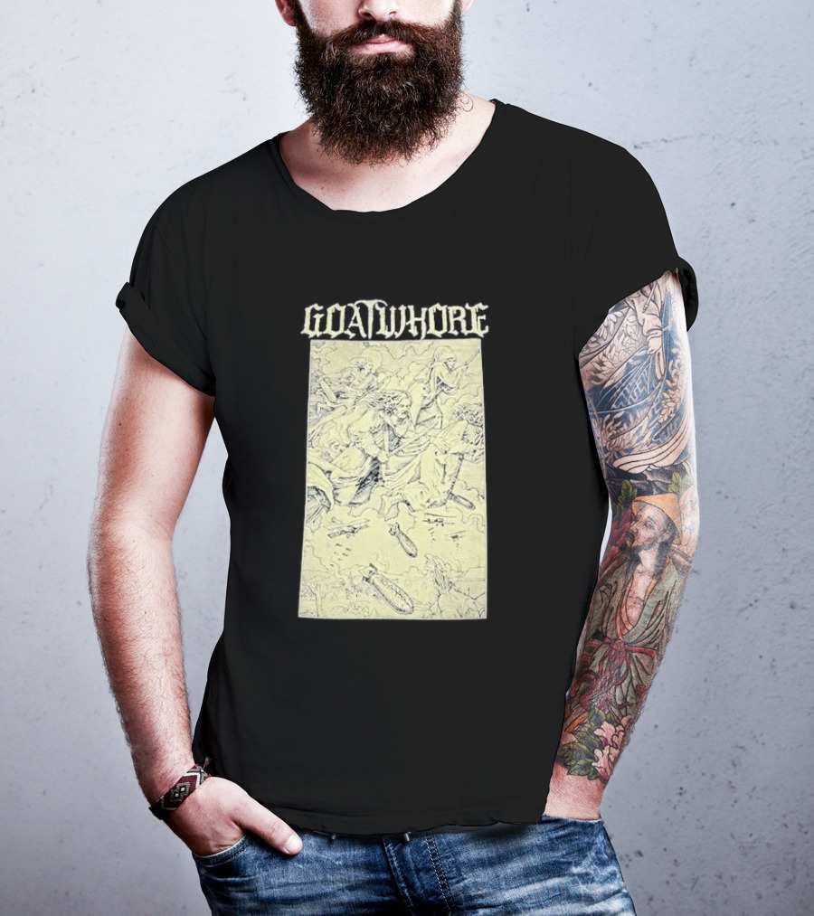 Goatwhore Band Illustration With Mythical Figures And Creatures T-Shirt