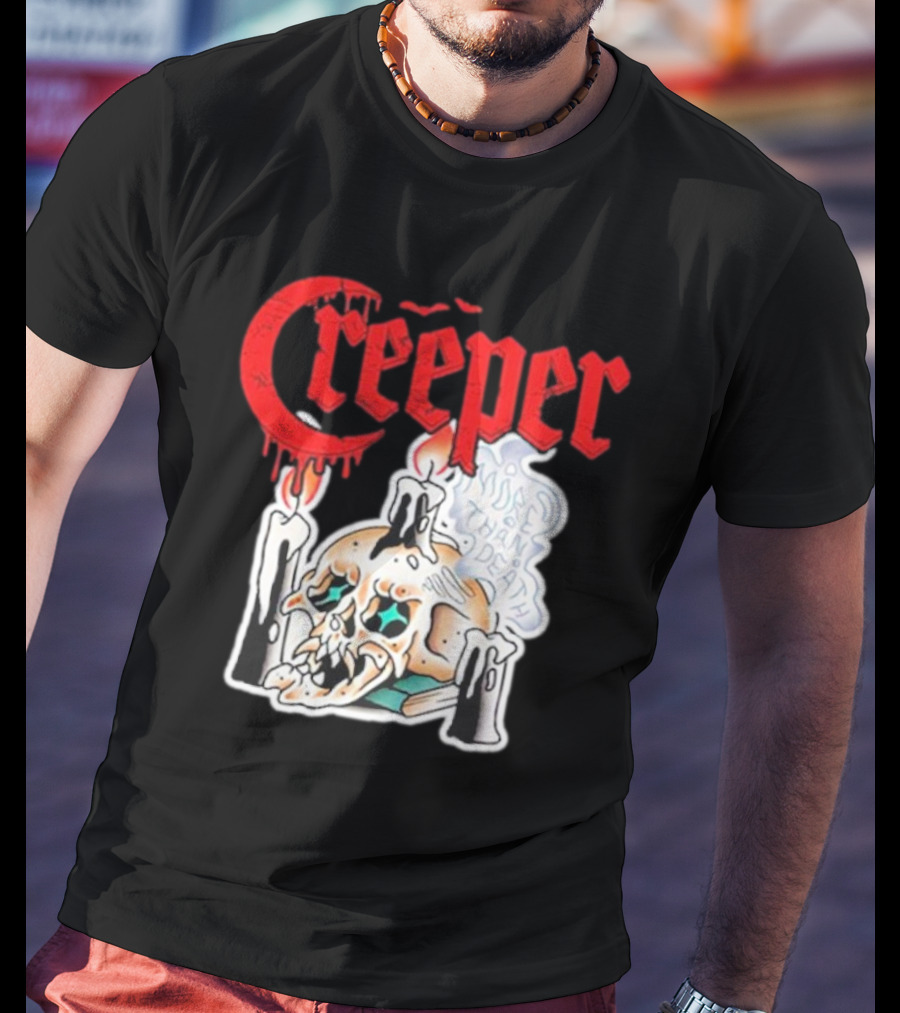 Creeper Skull Candle More Than Death Friday 13th T-Shirt