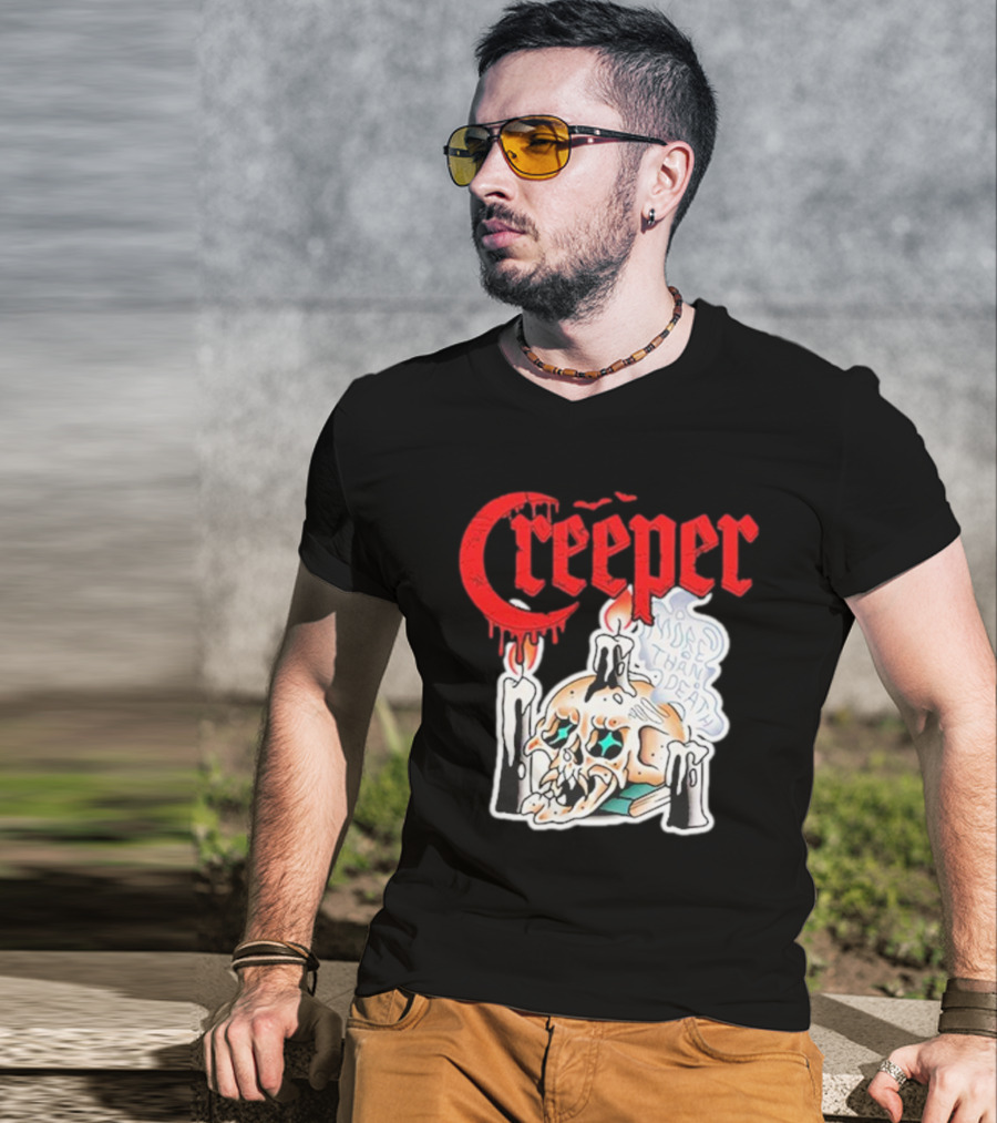 Creeper Skull Candle More Than Death Friday 13th T-Shirt