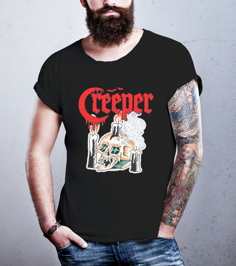 Creeper Skull Candle More Than Death Friday 13th T-Shirt