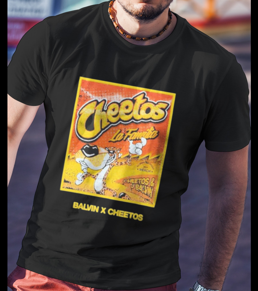 Cheetos La Familia Merch Balvin X Cheetos Collaboration T-Shirt