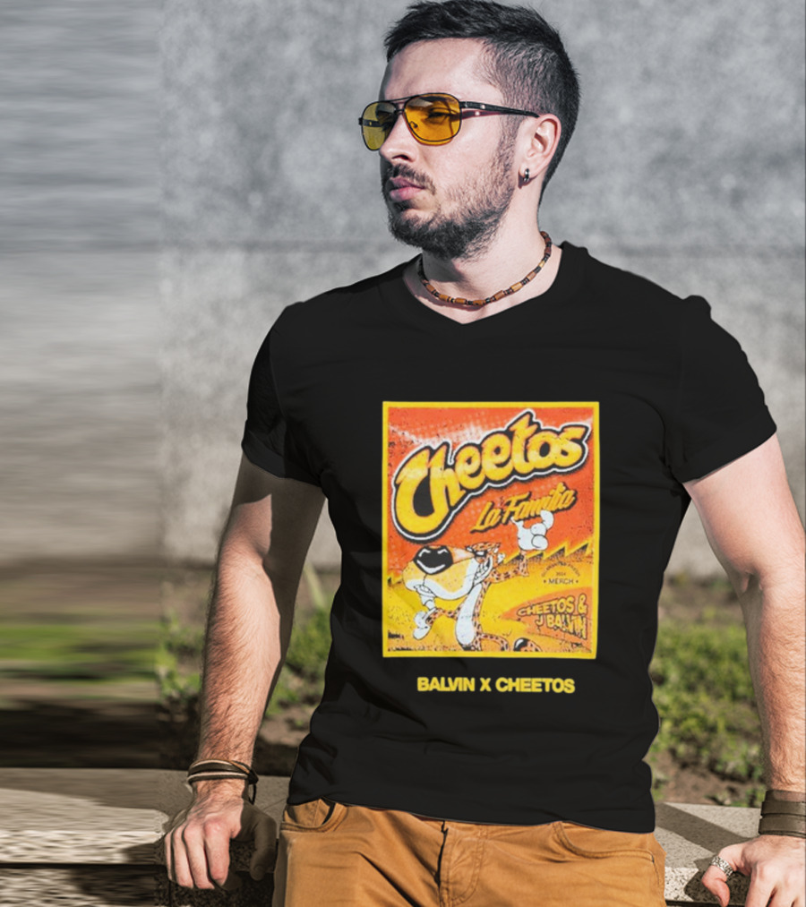 Cheetos La Familia Merch Balvin X Cheetos Collaboration T-Shirt