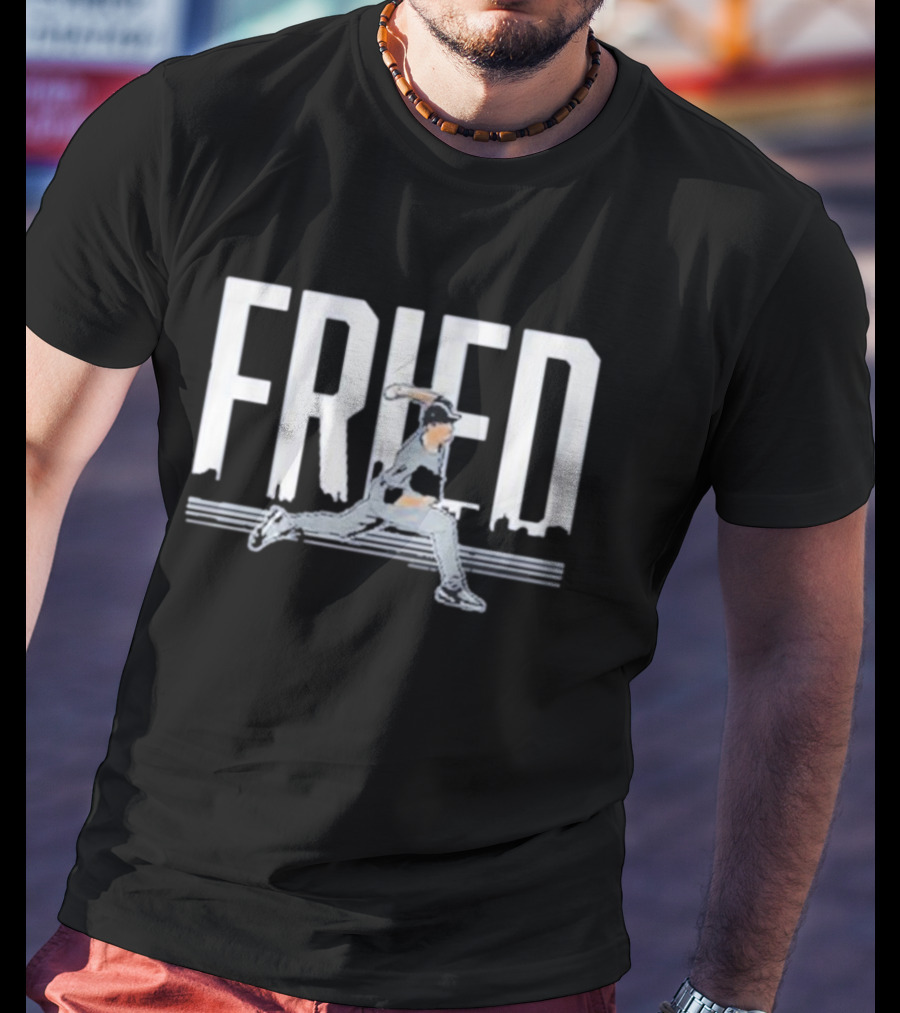 Max Fried New York Baseball Pitcher Action T-Shirt