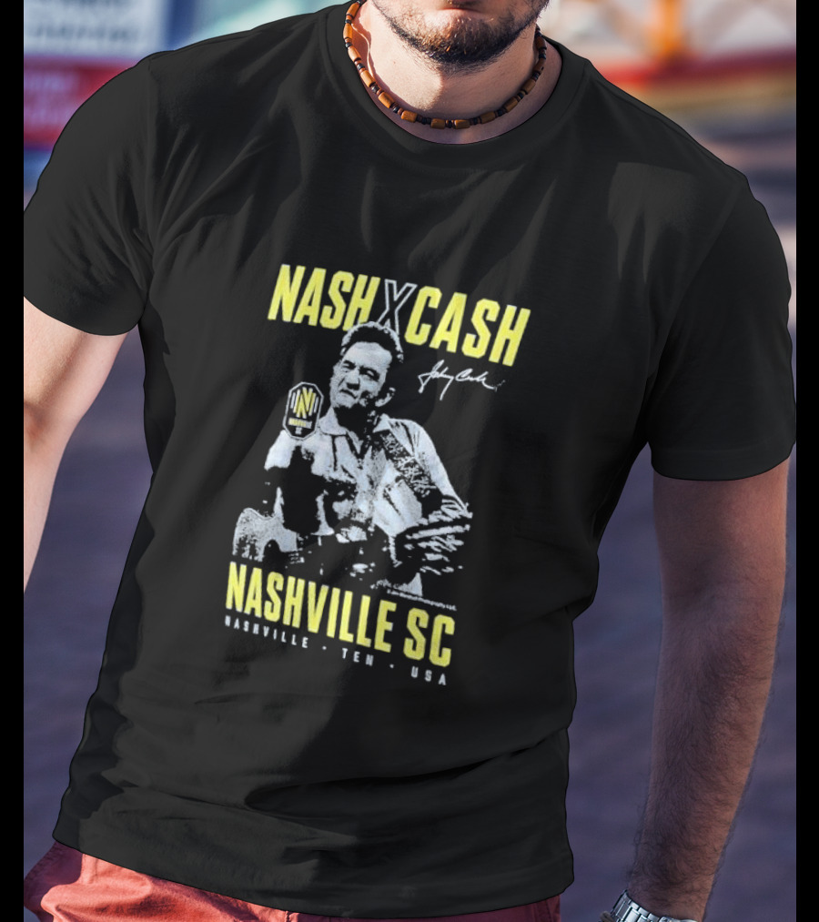 Nash X Cash Nashville SC Johnny Cash Nashville TEN USA T-Shirt