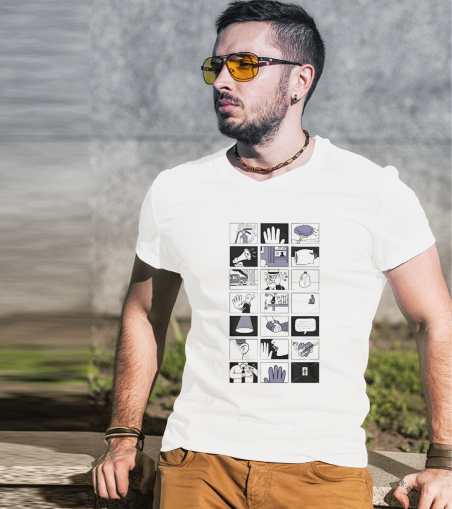 Fingertips: Visual Storyboard Of Hand Motifs And Everyday Life T-Shirt