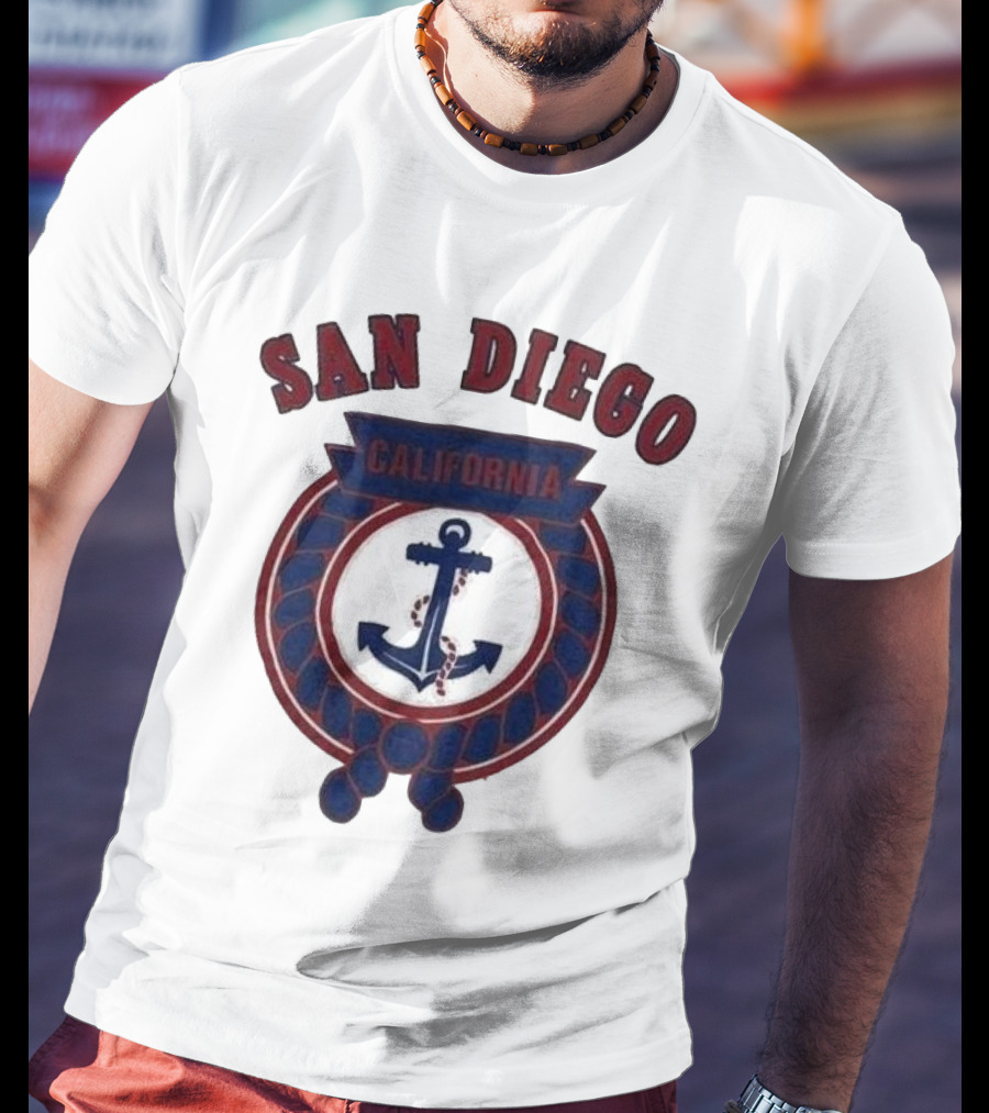 San Diego California Anchor Emblem T-Shirt
