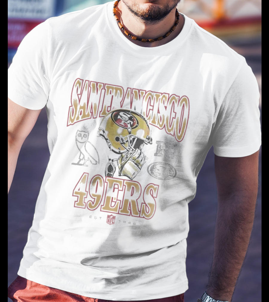 San Francisco 49ers OVO Owl NFL Helmet Est 1946 T-Shirt