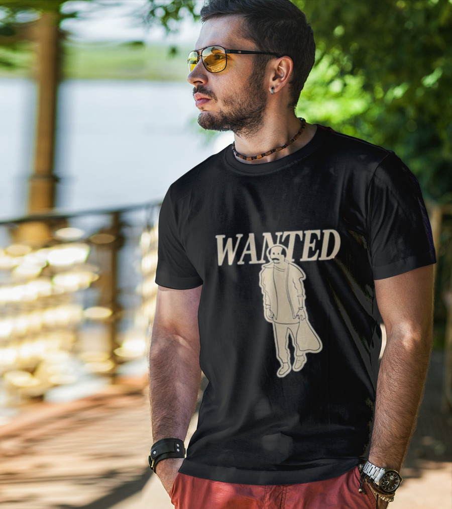 Vardagen Vdgn Wanted Sketch Outline T-Shirt