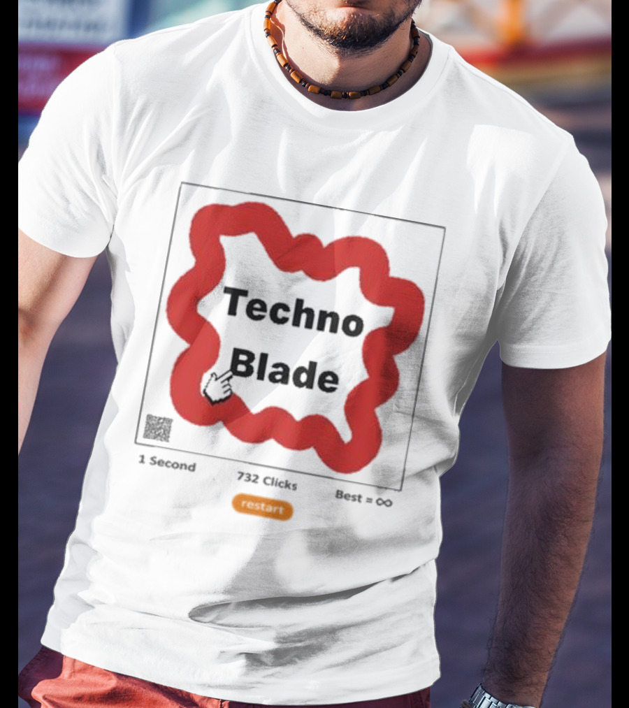 Technoblade 1 Second 732 Clicks Best Infinity Restart T-Shirt