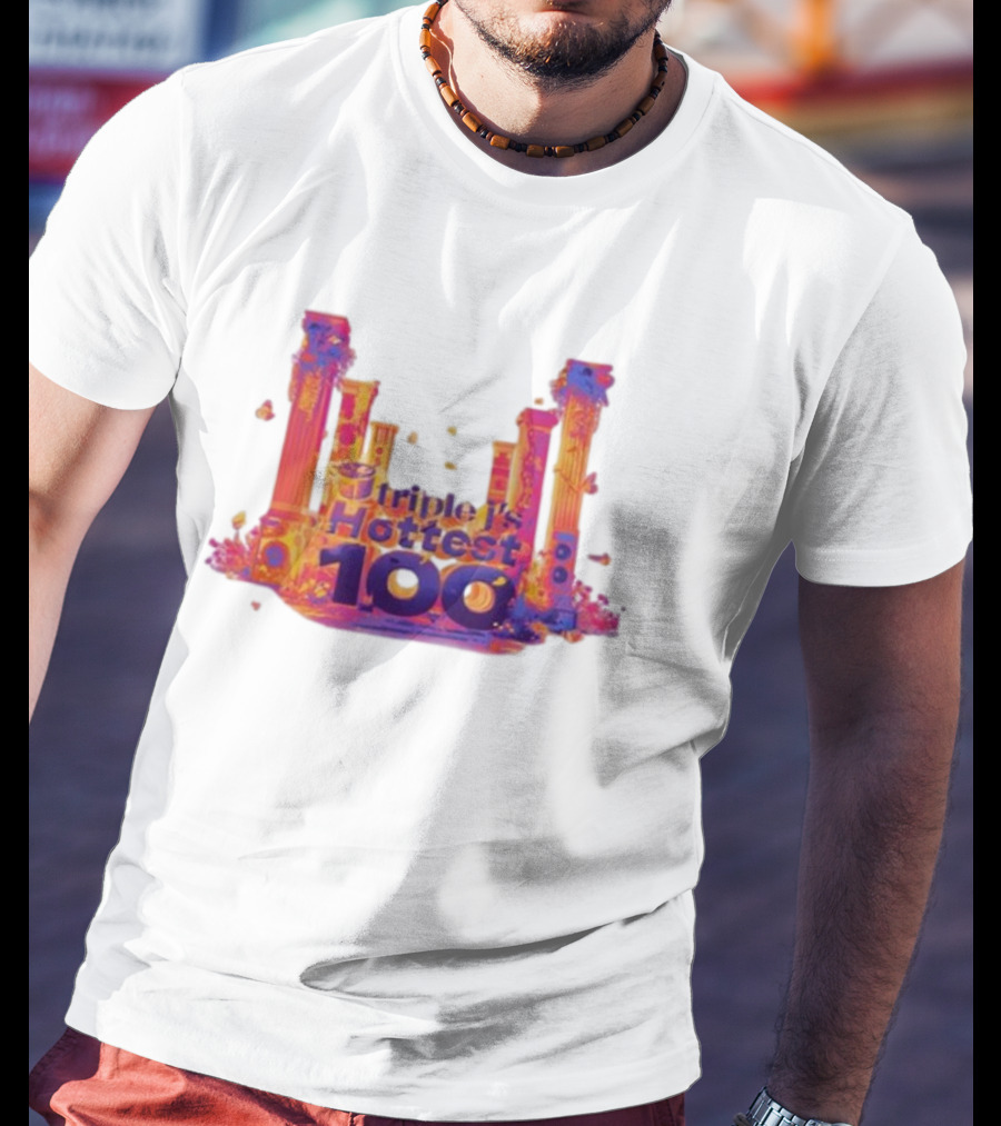 Triple J's Hottest 100 Vibrant Pillars T-Shirt