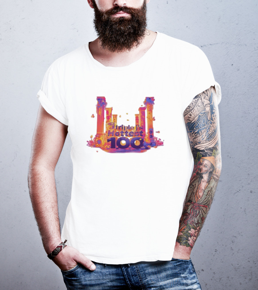 Triple J's Hottest 100 Vibrant Pillars T-Shirt