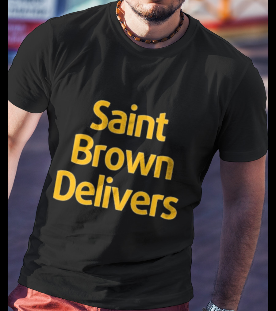 Saint Brown Delivers Amon-ra Det T-Shirt