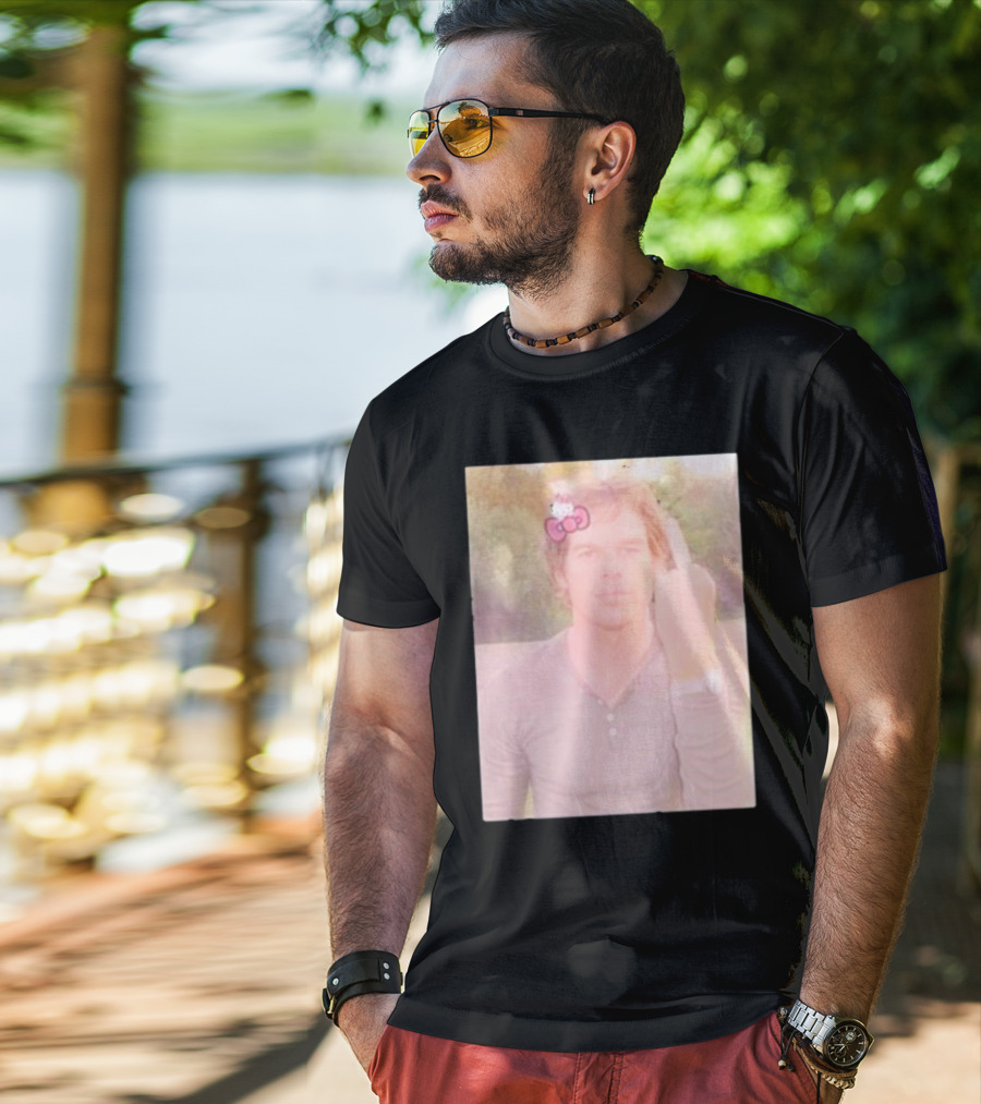 Dext Morgan Hello Kitty Coquette Bow Gesture T-Shirt