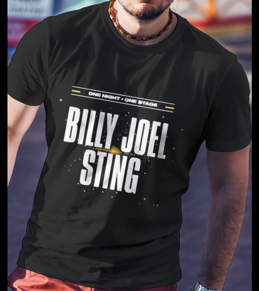 One Night One Stage Billy Joel Sting 2025 Tour T-Shirt