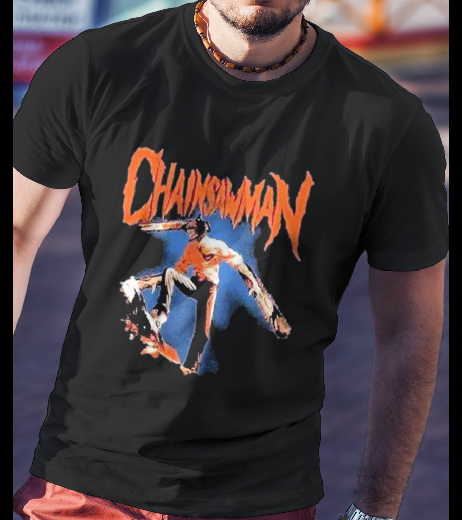 Chainsaw Man Denji Chains Metal T-Shirt