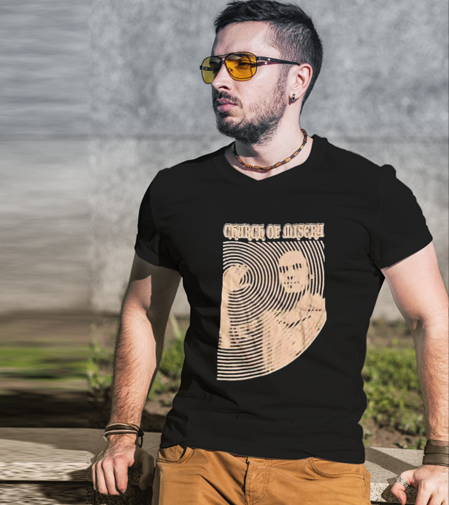 Church Of Misery Ted Bundy Optical Illusion T-Shirt