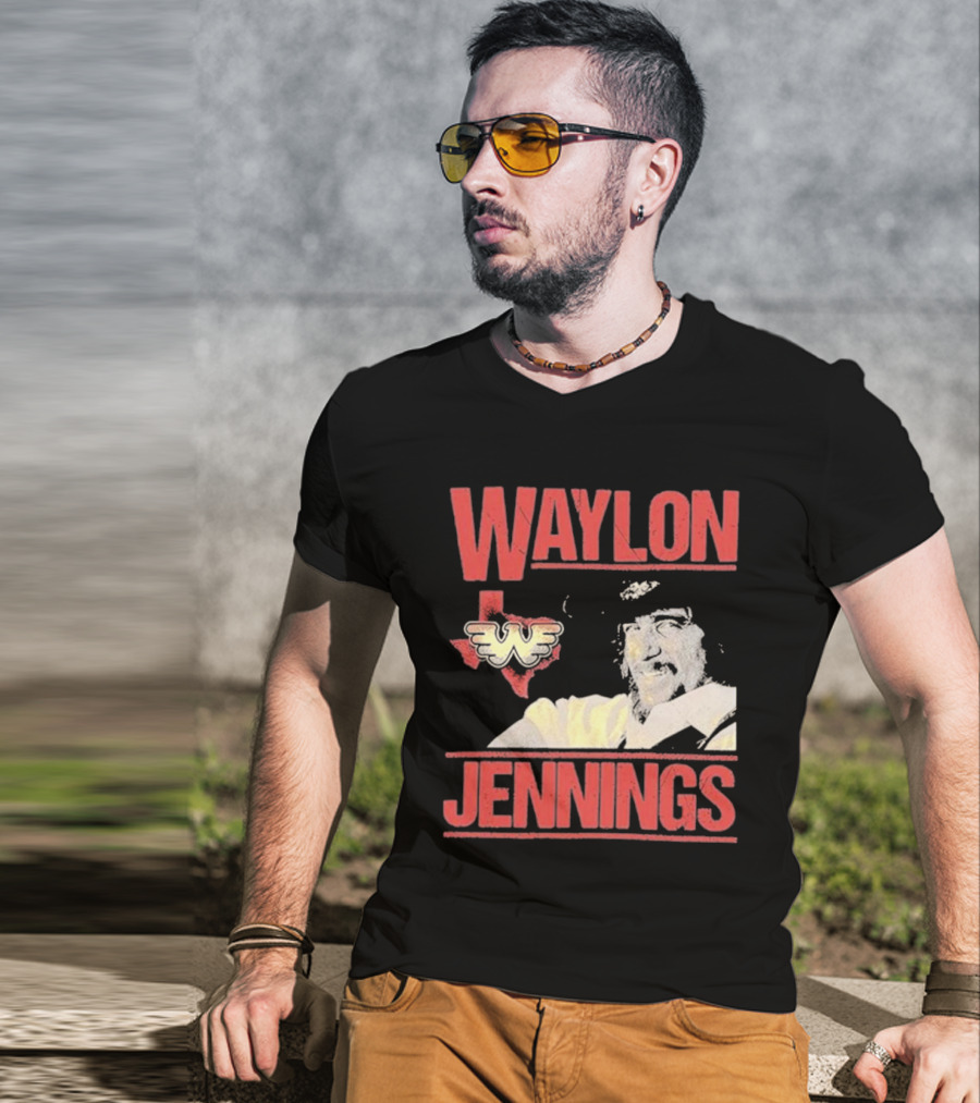 Waylon Jennings Flying W Texas T-Shirt