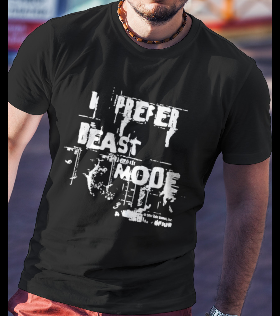 Gears Of War 3 I Prefer Beast Mode Epic Games 2011 T-Shirt