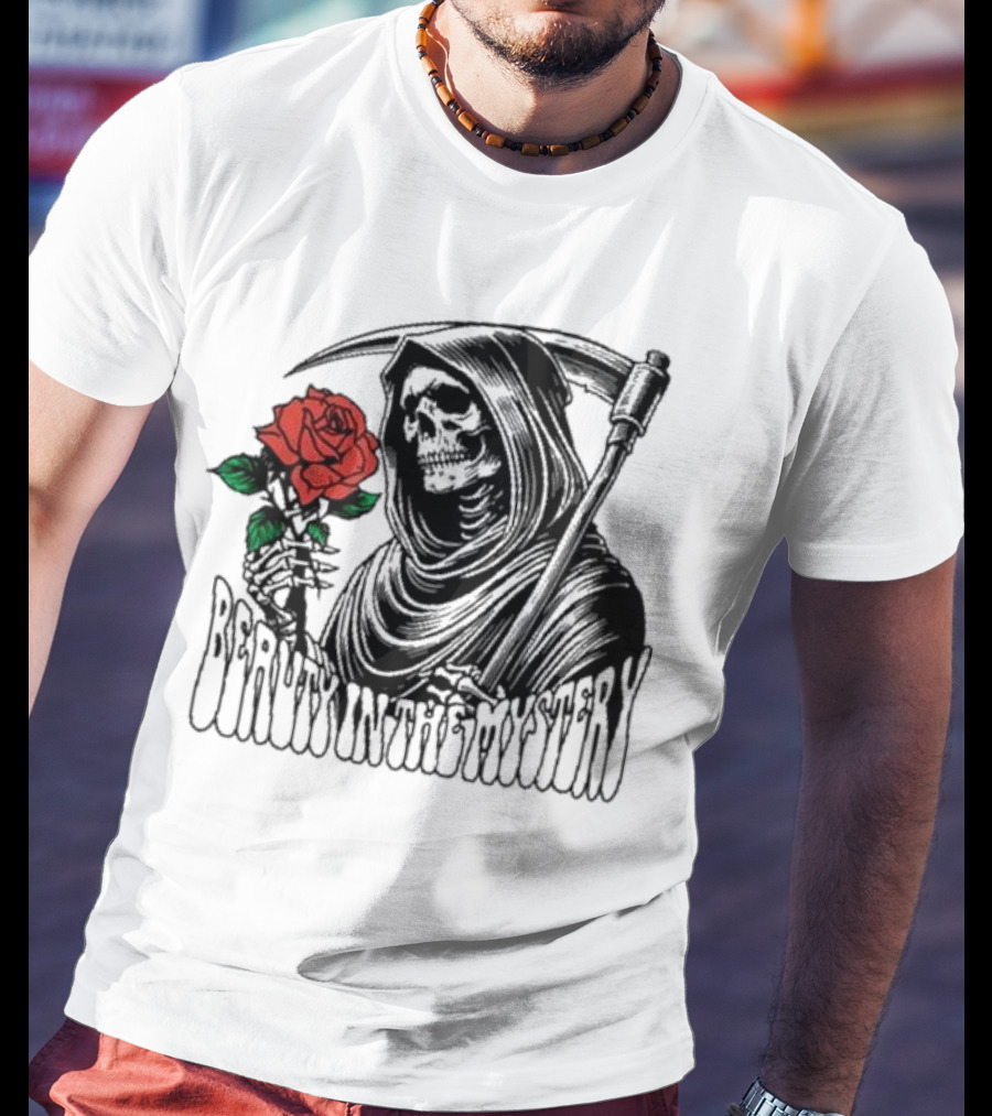 XPLR Beauty In The Mystery Grim Reaper Rose T-Shirt