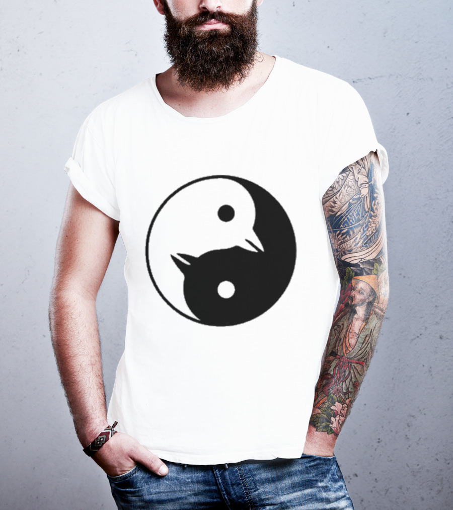 Yin Yang Penguins Pinguini Tattici Nucleari T-Shirt