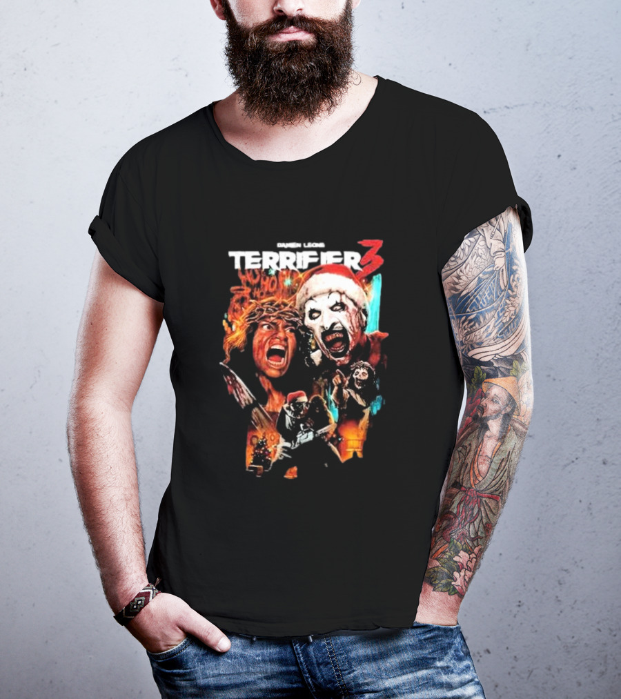 Damien Leone Terror Threads Terrifier 3 Horror Santa Claus Christmas Nightmare T-Shirt
