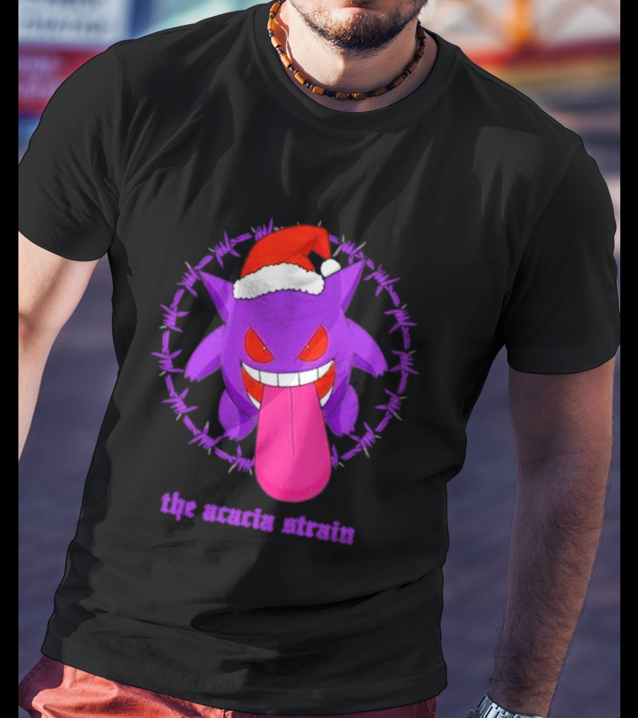 The Acacia Strain Gengar Santa Barbed Circle T-Shirt