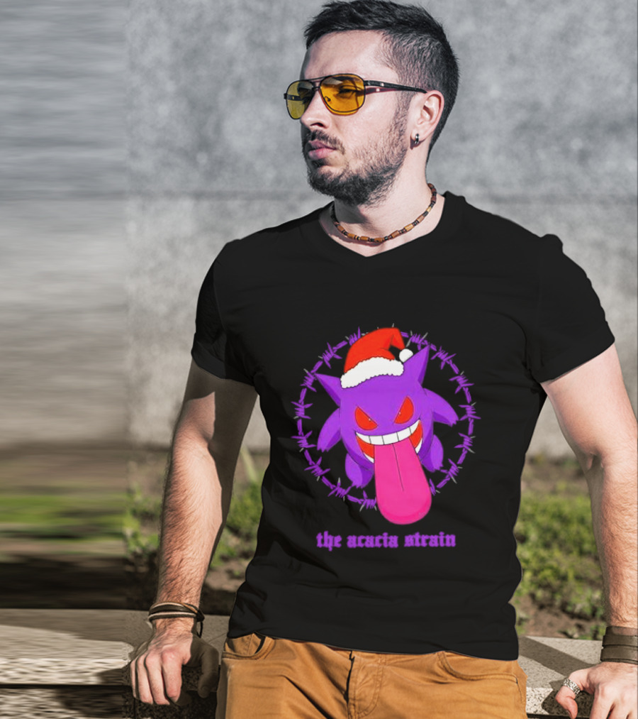 The Acacia Strain Gengar Santa Barbed Circle T-Shirt
