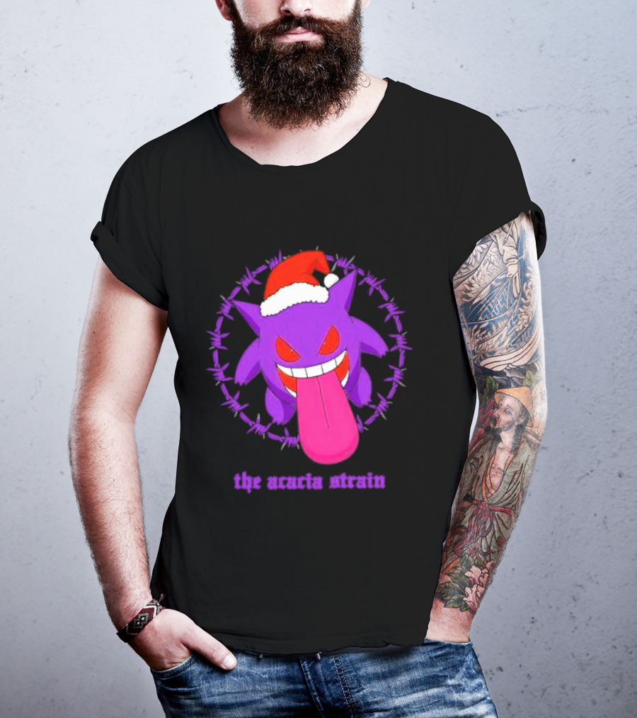 The Acacia Strain Gengar Santa Barbed Circle T-Shirt